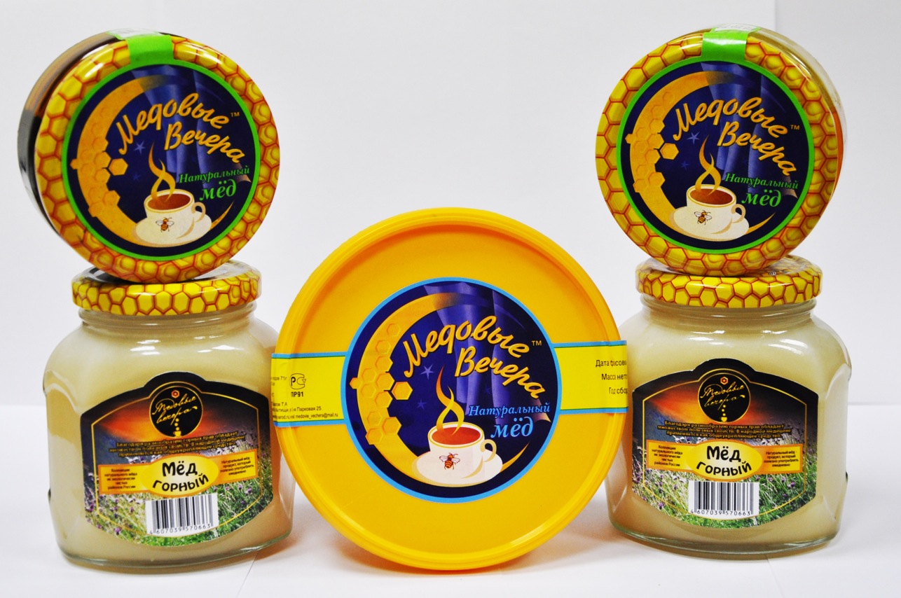 Мёд фасованный в пластике объемом 0,3 кг