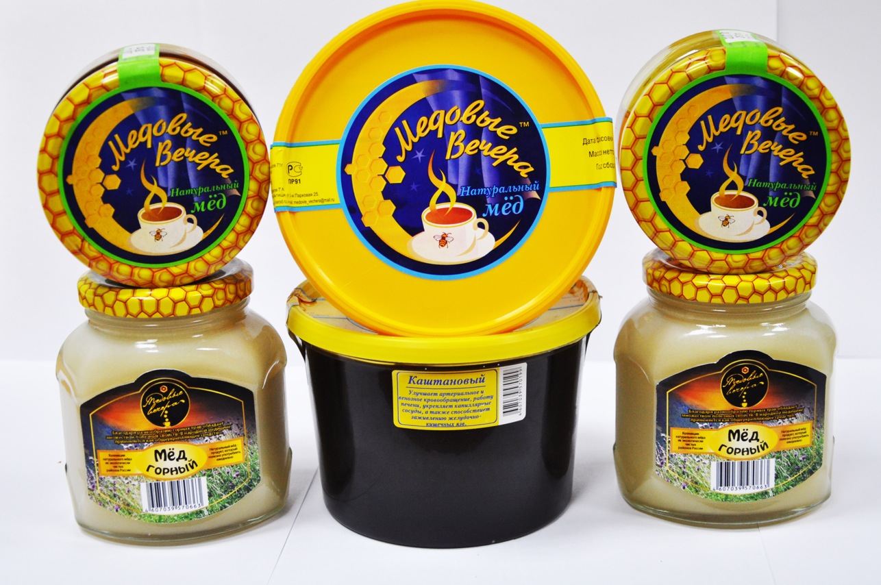 Мёд фасованный в пластике объемом 0,3 кг